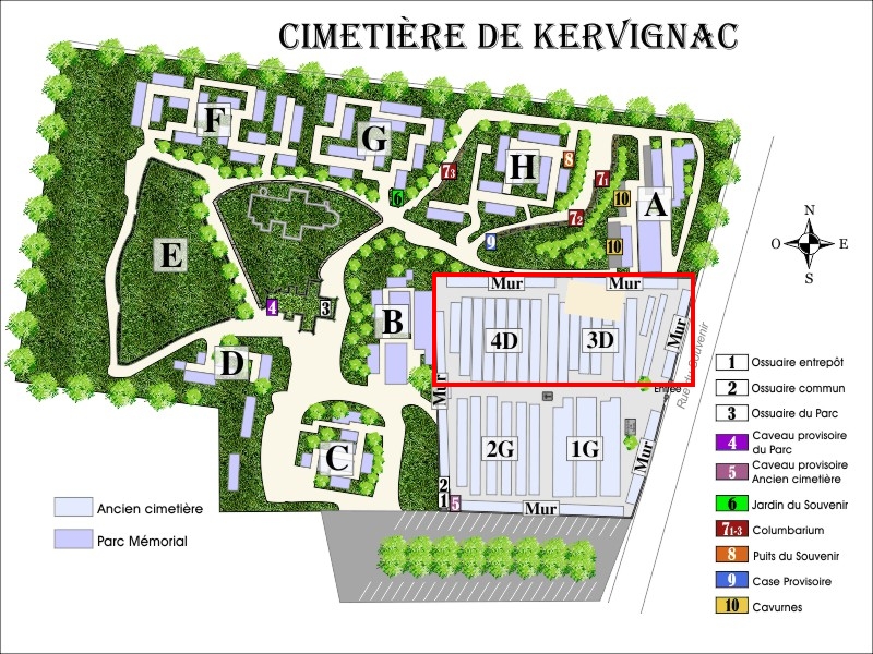 Plan du cimetière