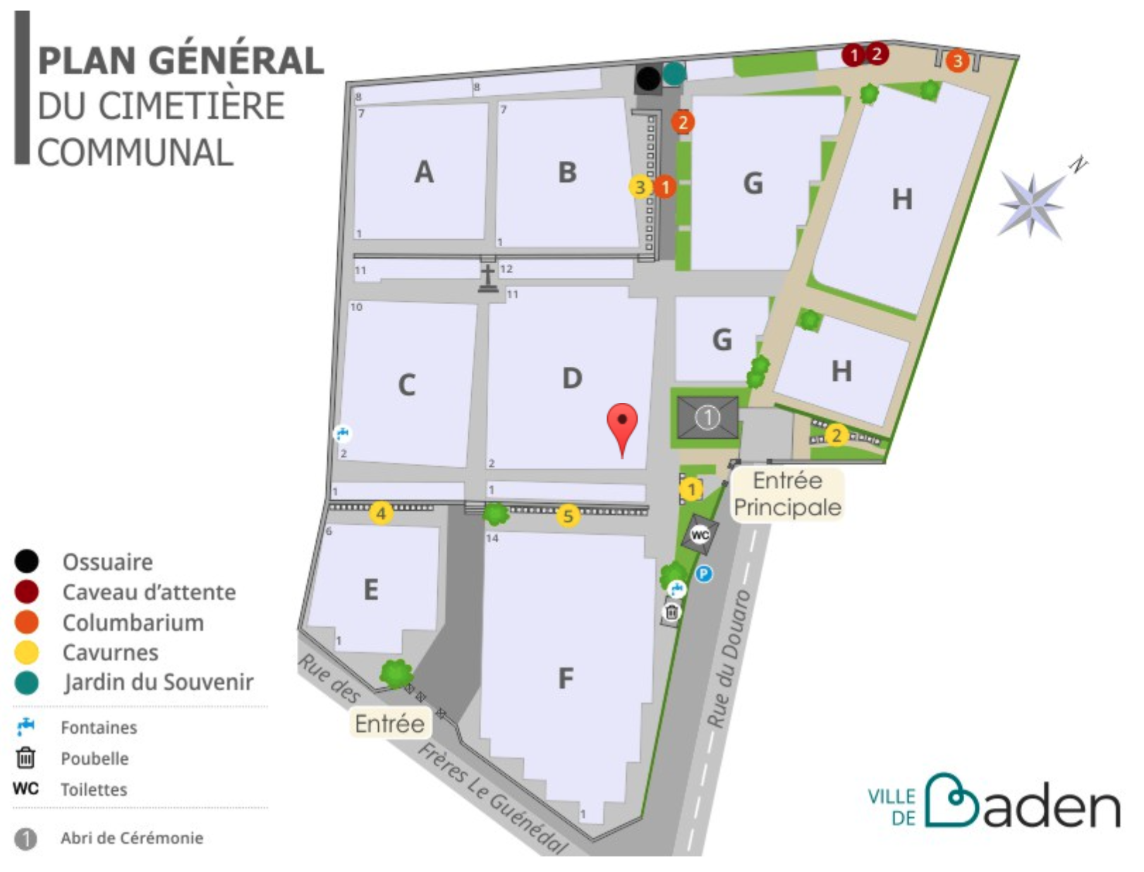Plan du cimetière
